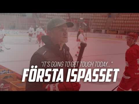 "It's going to be tough today, push yourself..." - Säsongens första ispass